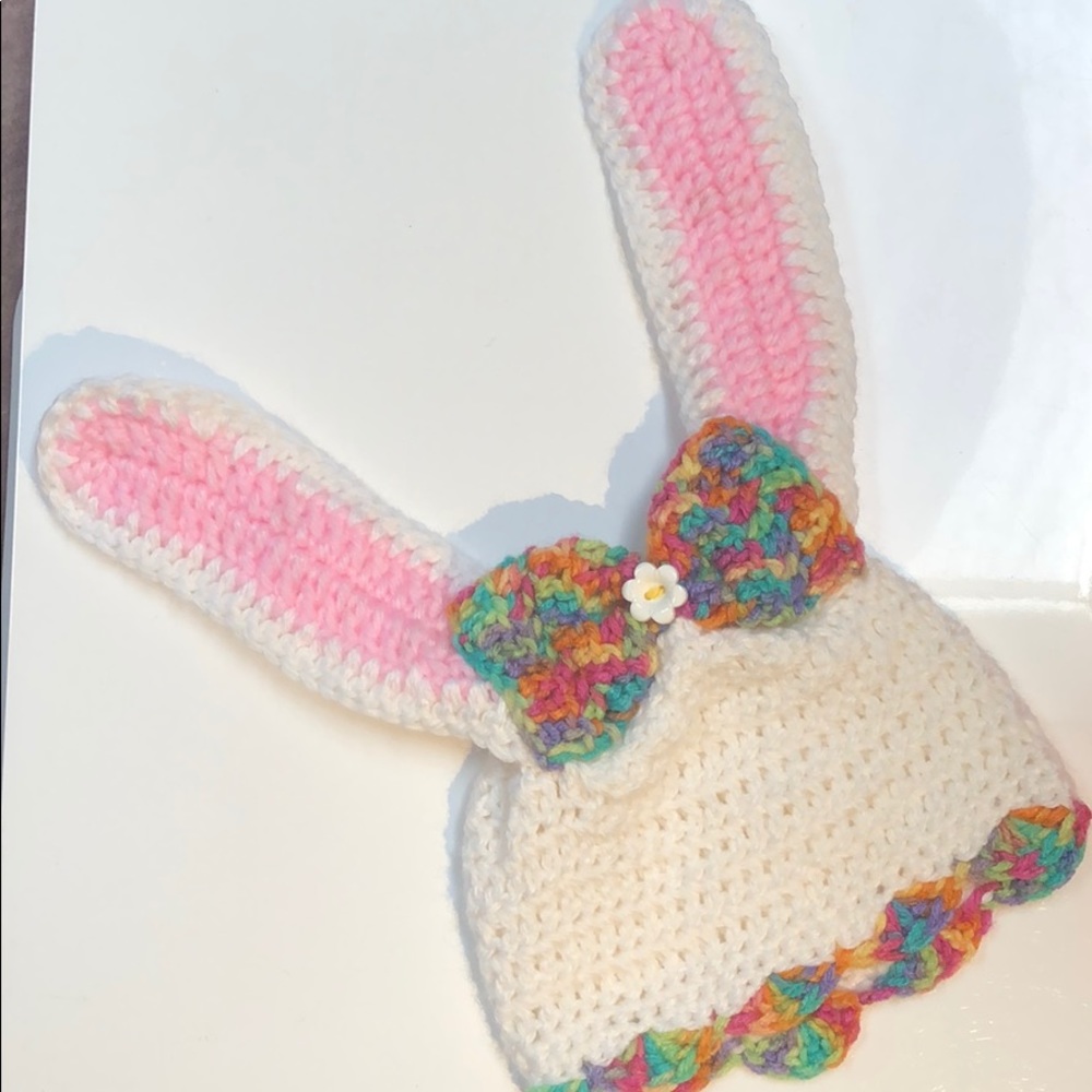 Easter bunny photo prop hat 🐇..-..-..-..-..-...